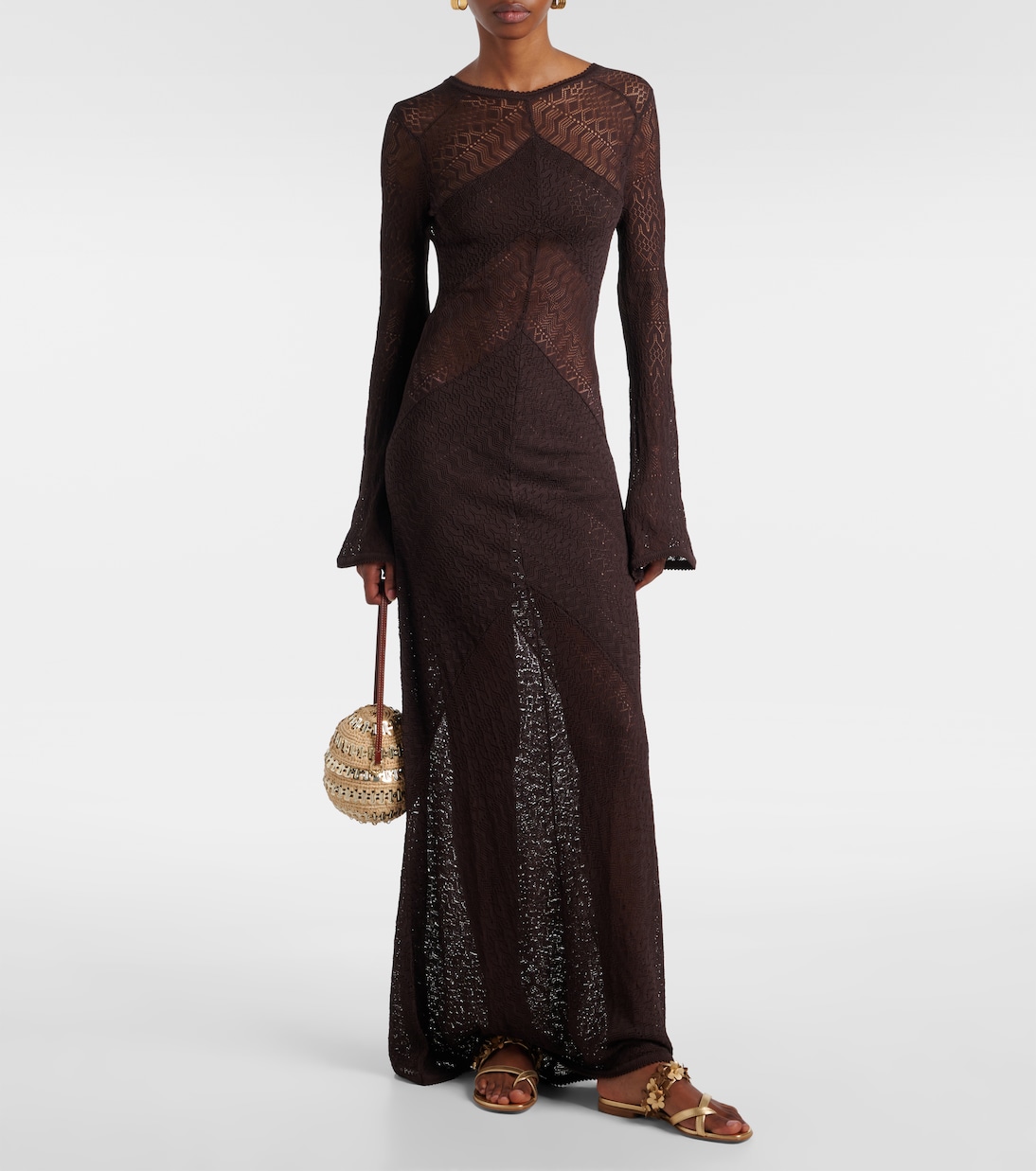 Fiosa metallic leather sandals | Manolo Blahnik