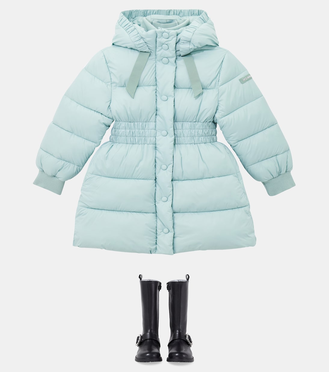 Cappotto imbottito con logo | Monnalisa