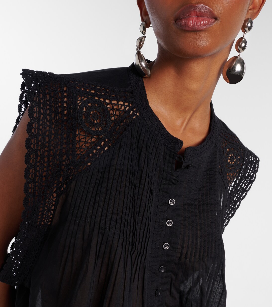 Blouse Grecia en coton à dentelle | Marant Etoile