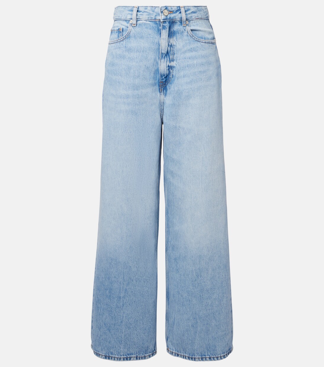 Mid-rise wide-leg jeans | Ganni