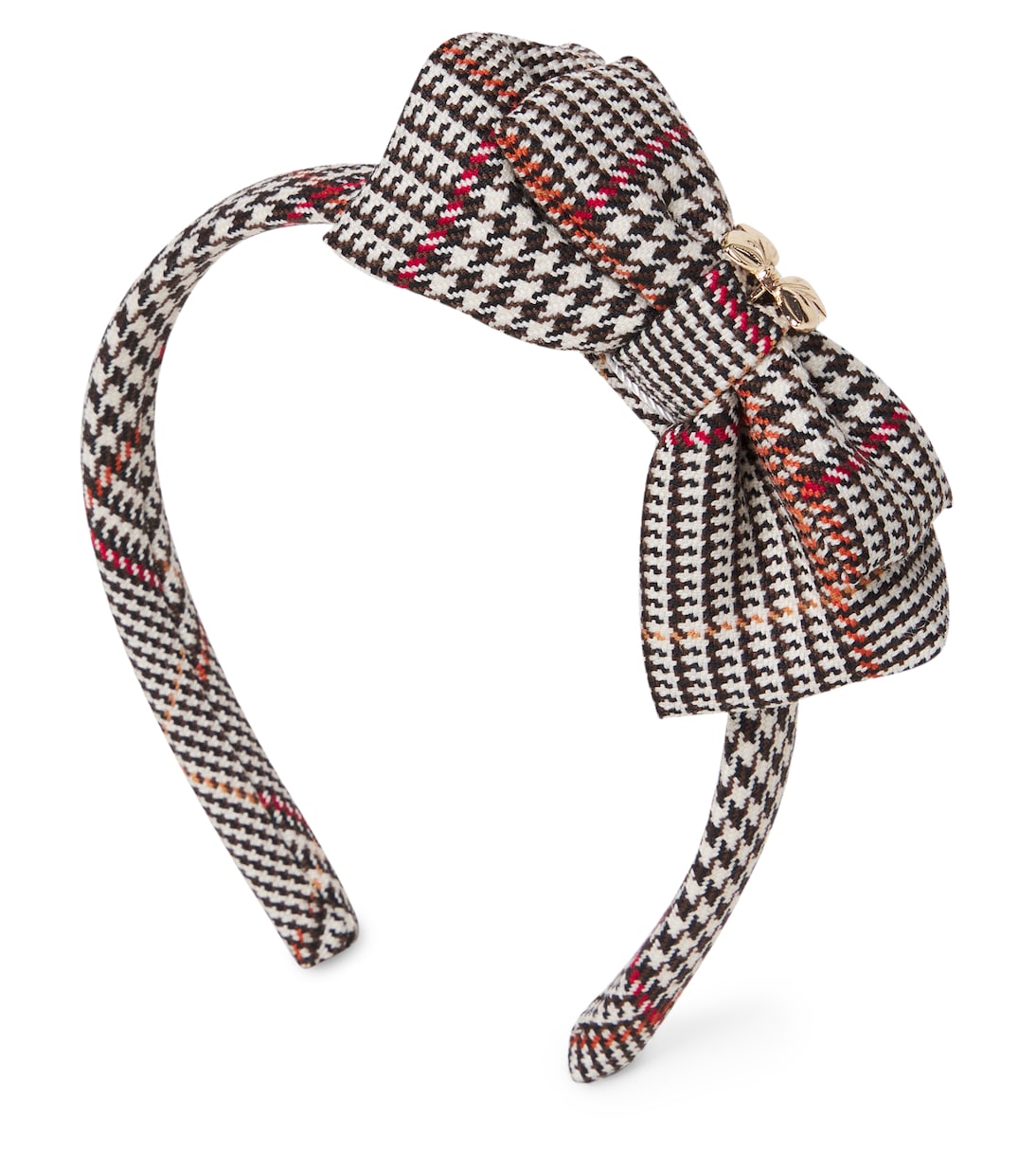 Checked bow headband | Self-Portrait Kids