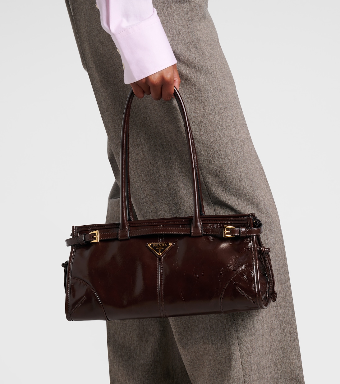 Prada Bonnie Medium leather shoulder bag | Prada