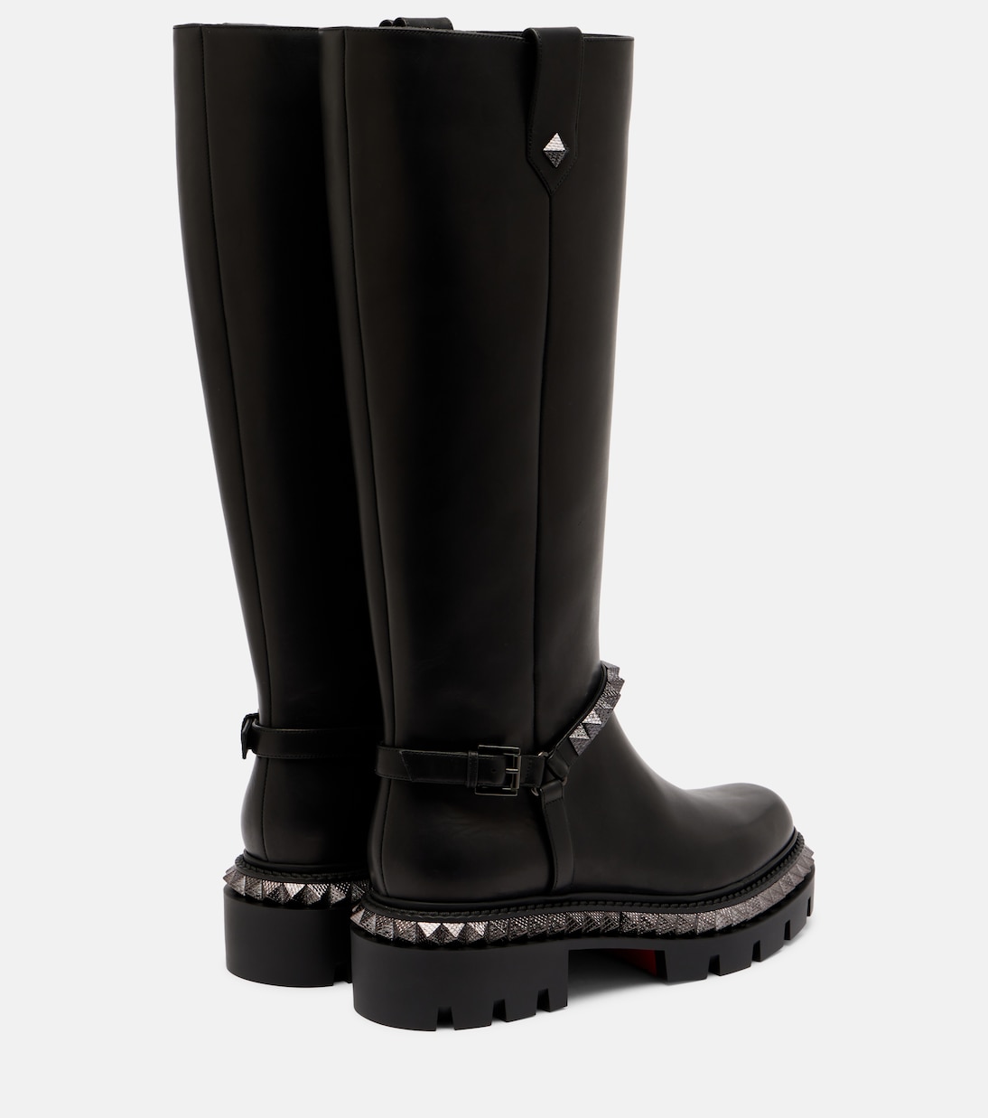 Marinetta studded leather knee-high boots | Christian Louboutin