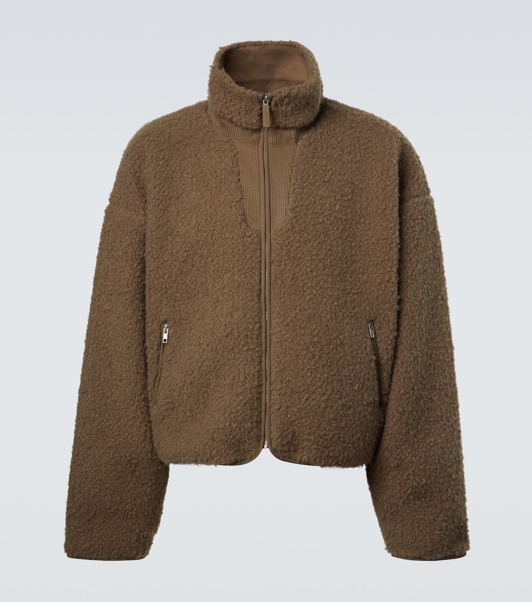 Cropped teddy jacket | Entire Studios