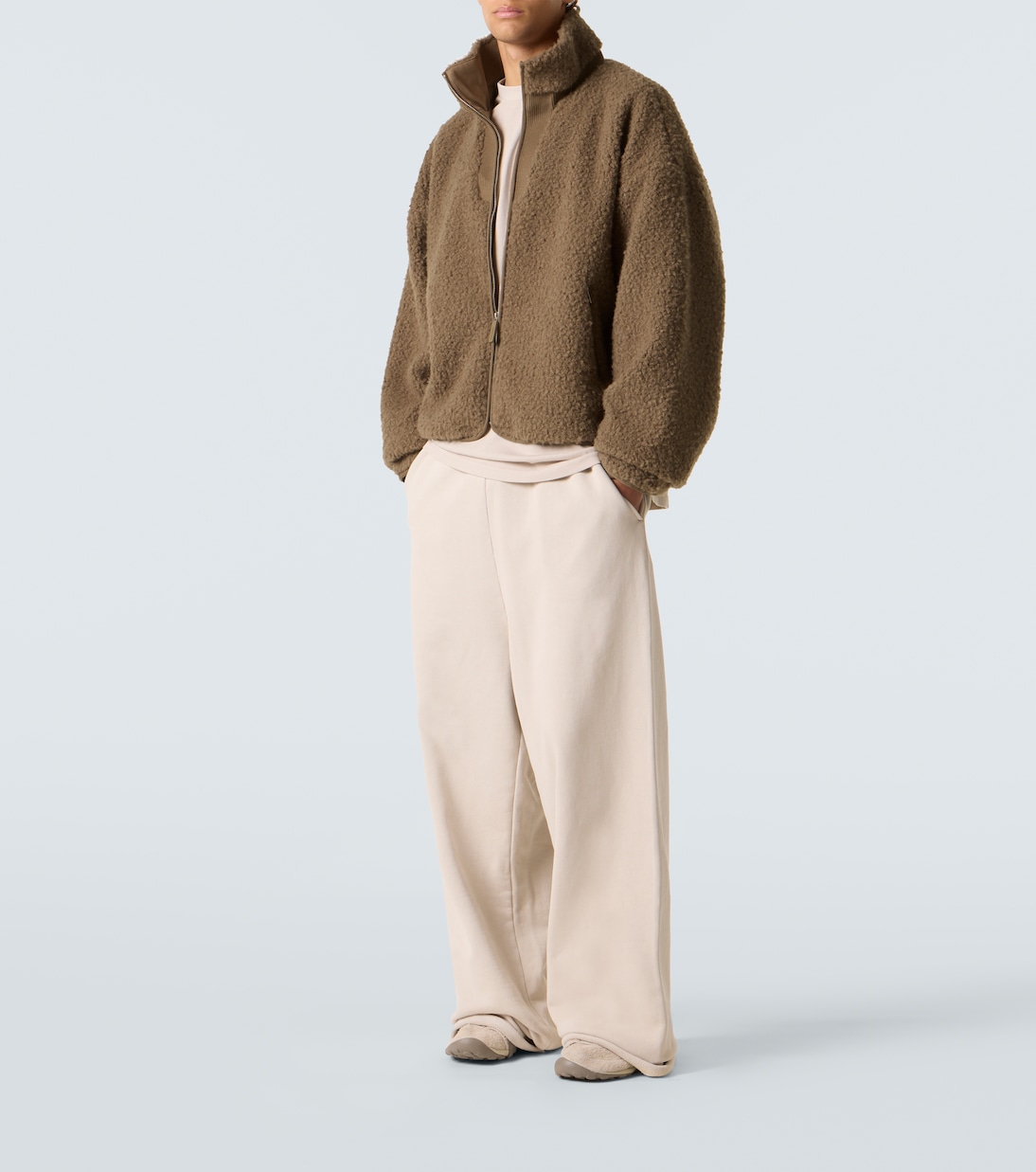 Cropped teddy jacket | Entire Studios