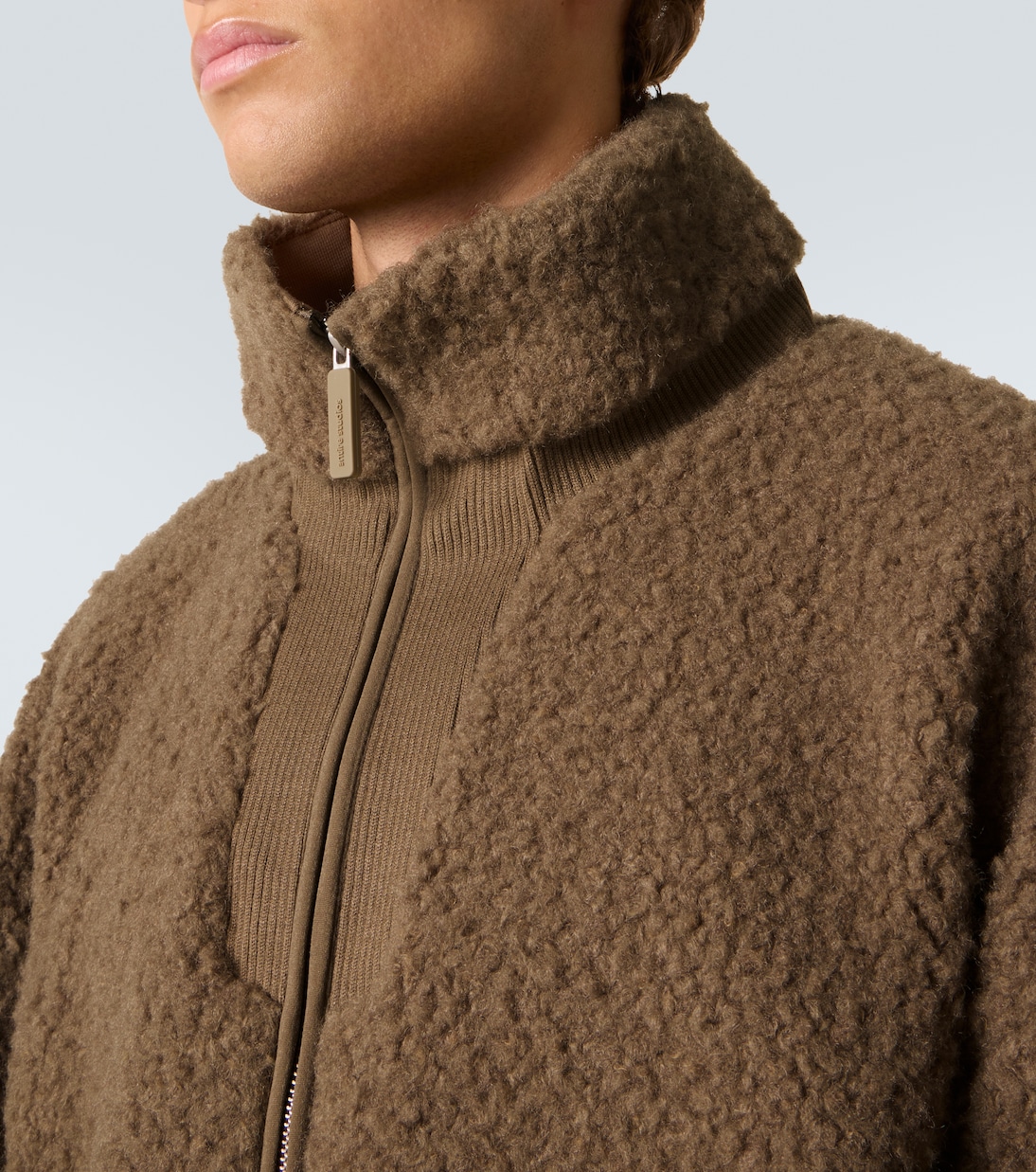 Cropped teddy jacket | Entire Studios