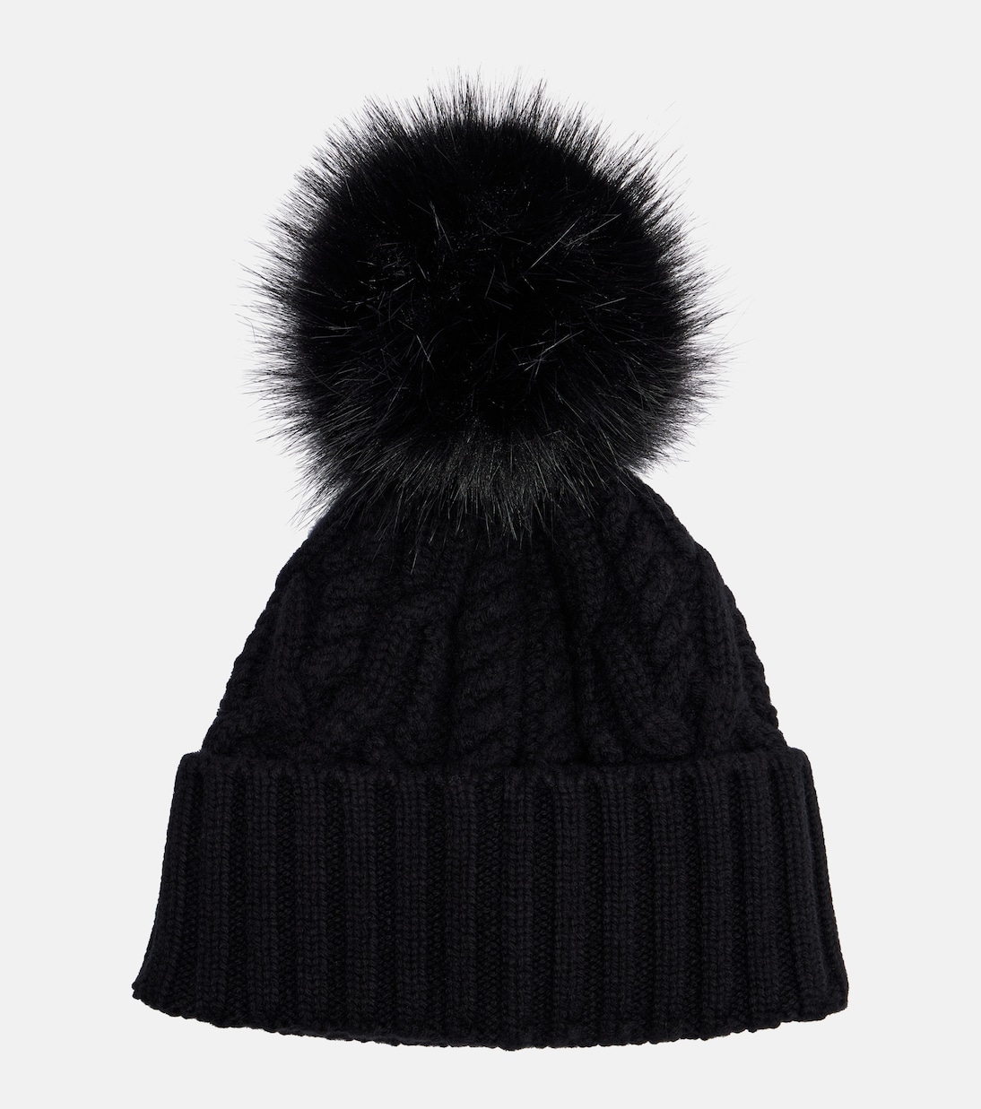 Cable-knit cashmere and wool-blend beanie | Moncler