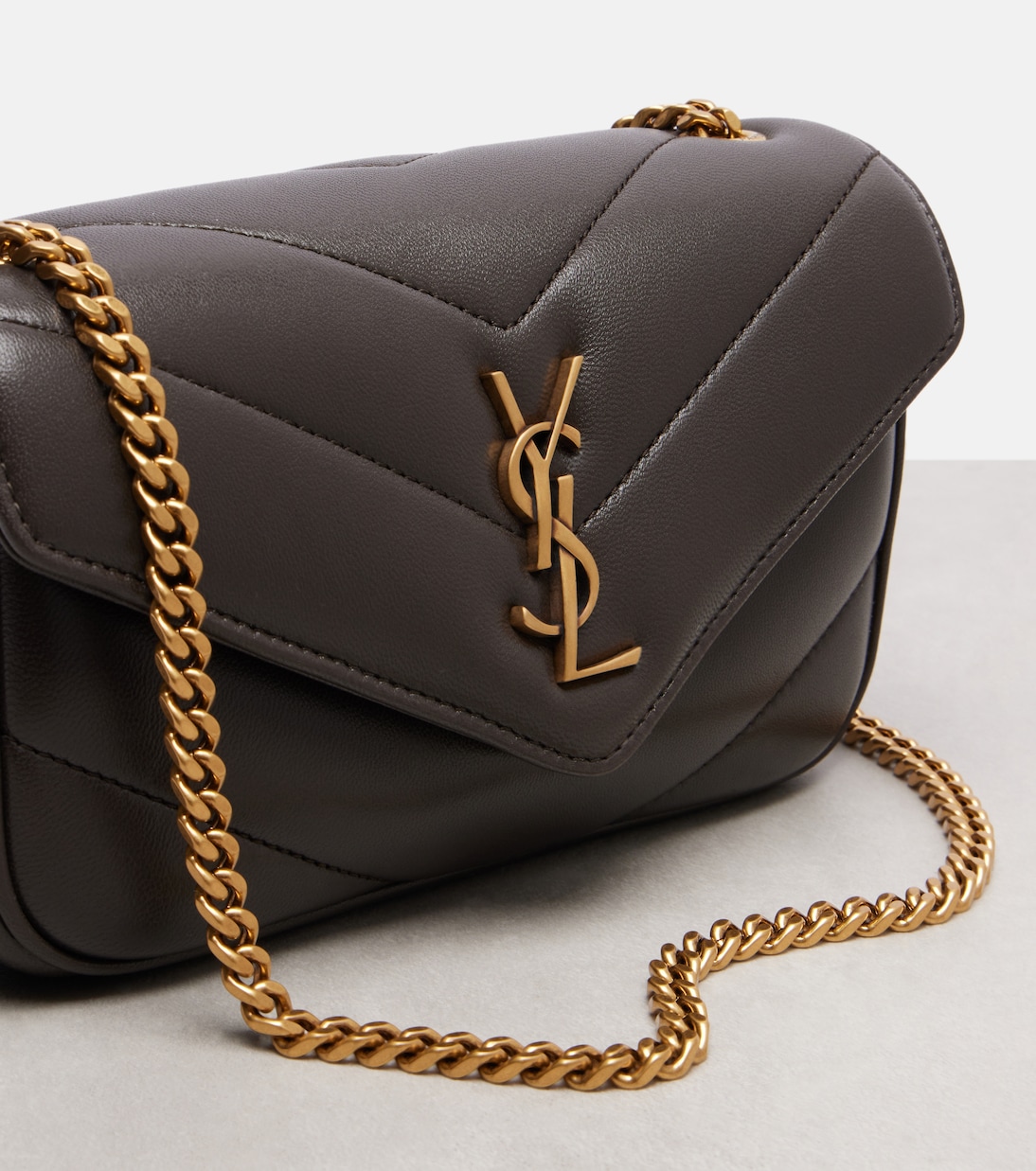 Loulou Mini leather shoulder bag | Saint Laurent