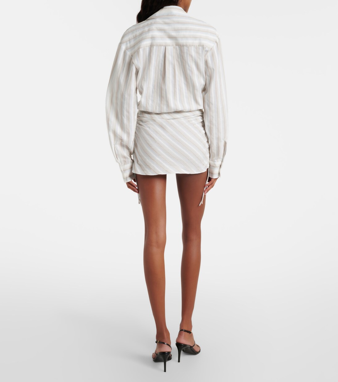 Robe rayée en coton | Christopher Esber