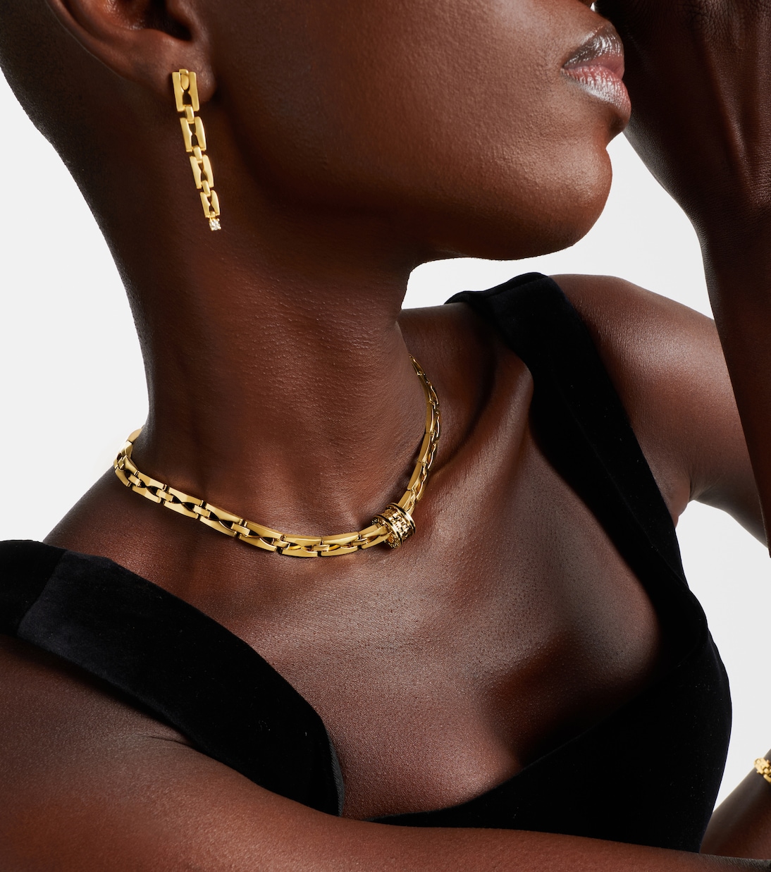 Halskette B.zero1 aus 18kt Gelbgold (750/1000) mit Keramik | Bvlgari