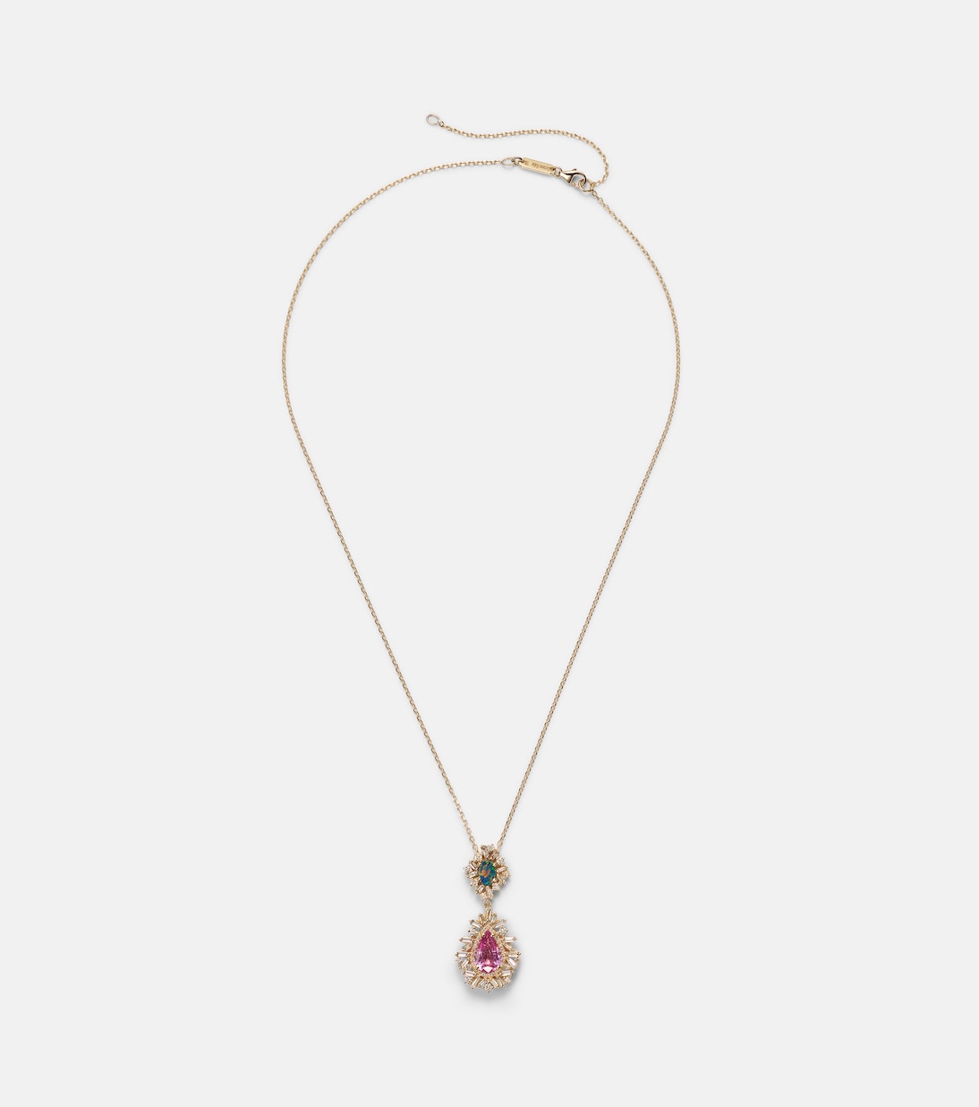 Collier One Of A Kind en or 18 ct, saphirs, diamants et opale | Suzanne Kalan