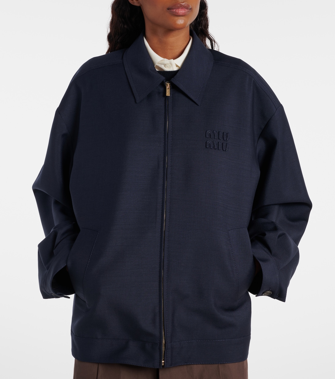 Blouson aus Mohair und Wolle | Miu Miu