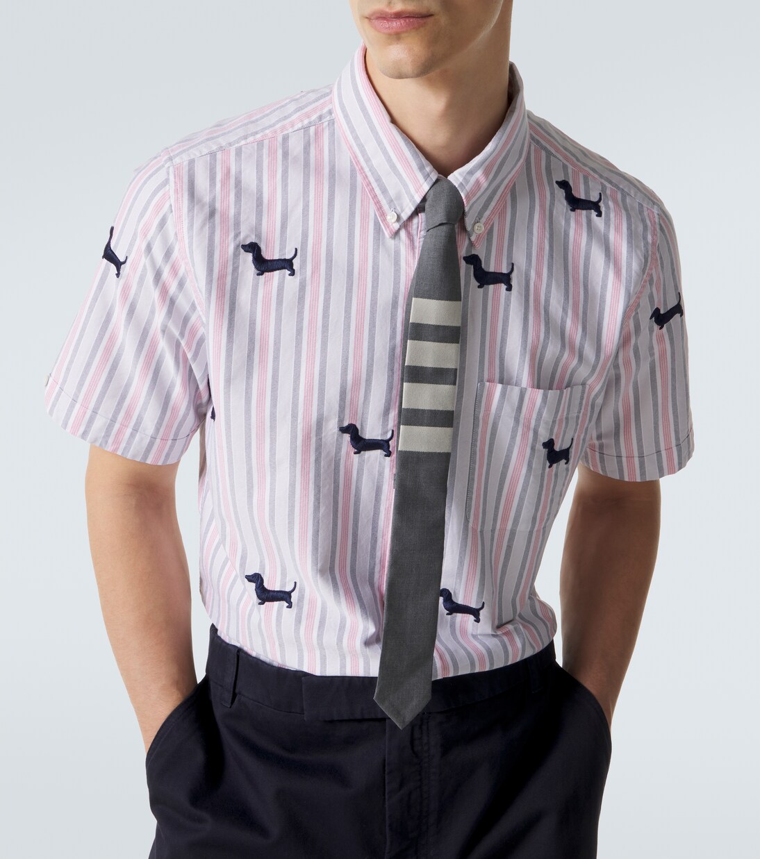 Besticktes Hemd aus Baumwolle | Thom Browne