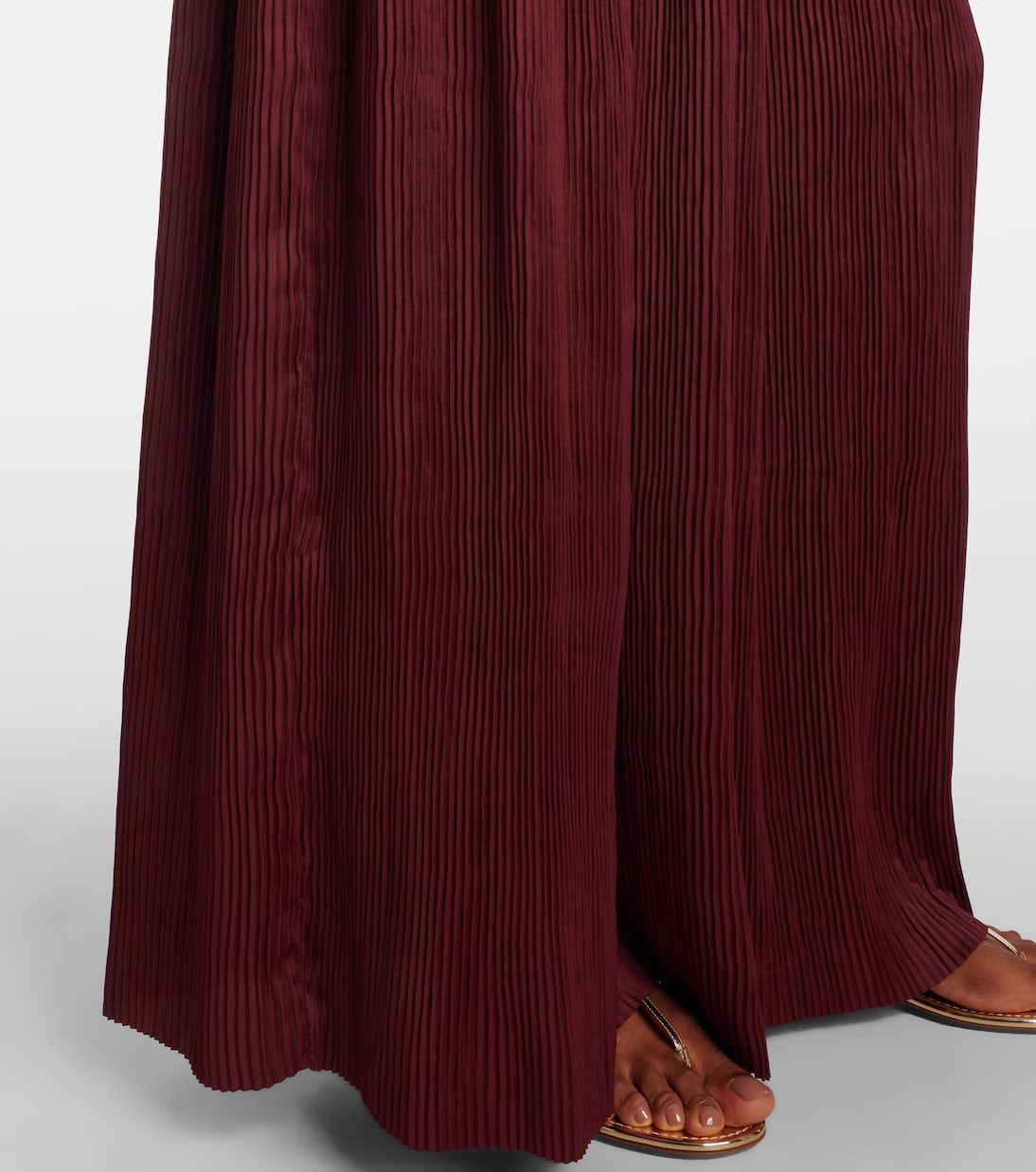 Tasneem缎布细皱布长礼服 | Ulla Johnson