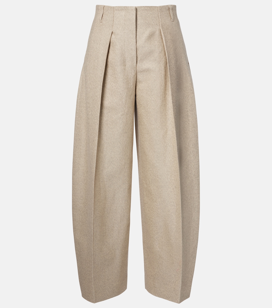 Ovalo cotton and linen barrel-leg pants | Jacquemus