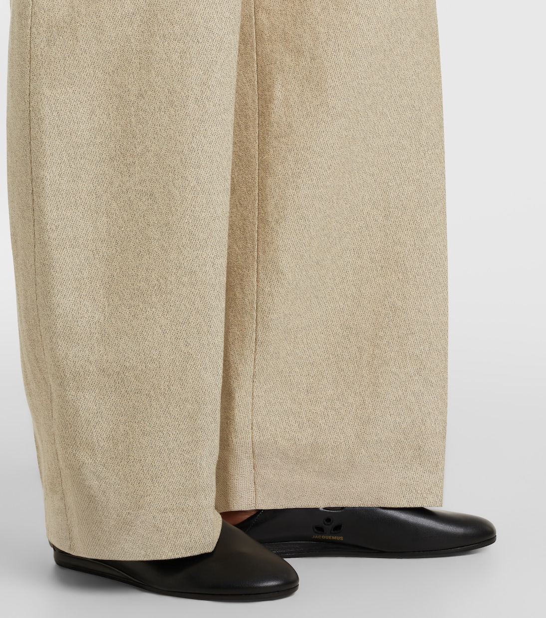 Ovalo cotton and linen barrel-leg pants | Jacquemus