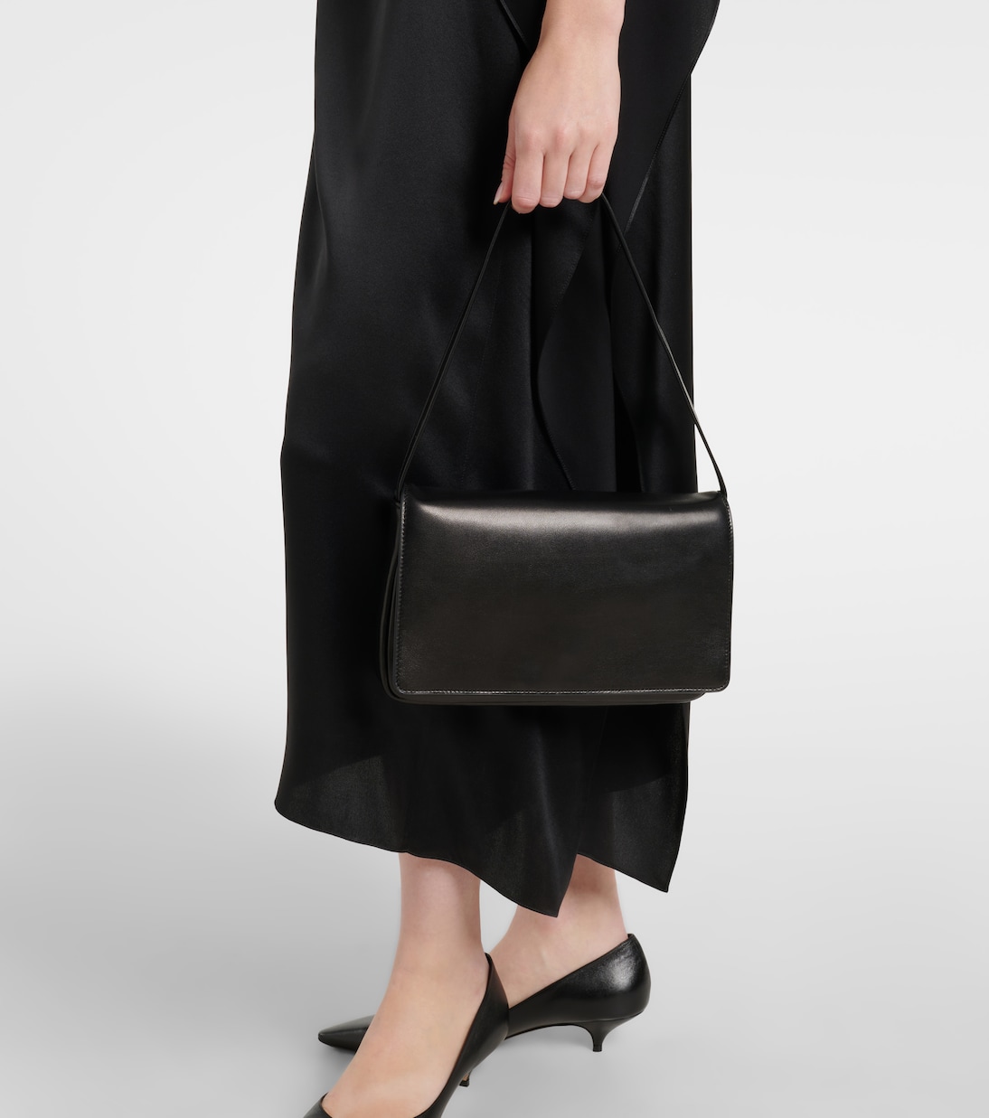 Nuance Small leather shoulder bag | The Row
