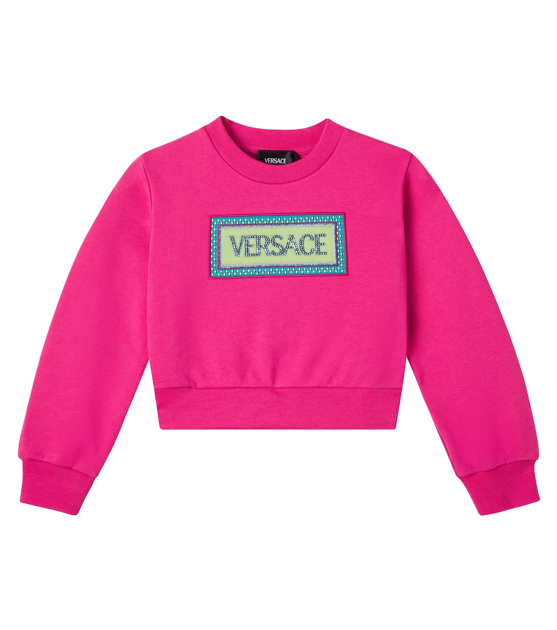 Sweat-shirt en coton à logo | Versace Kids
