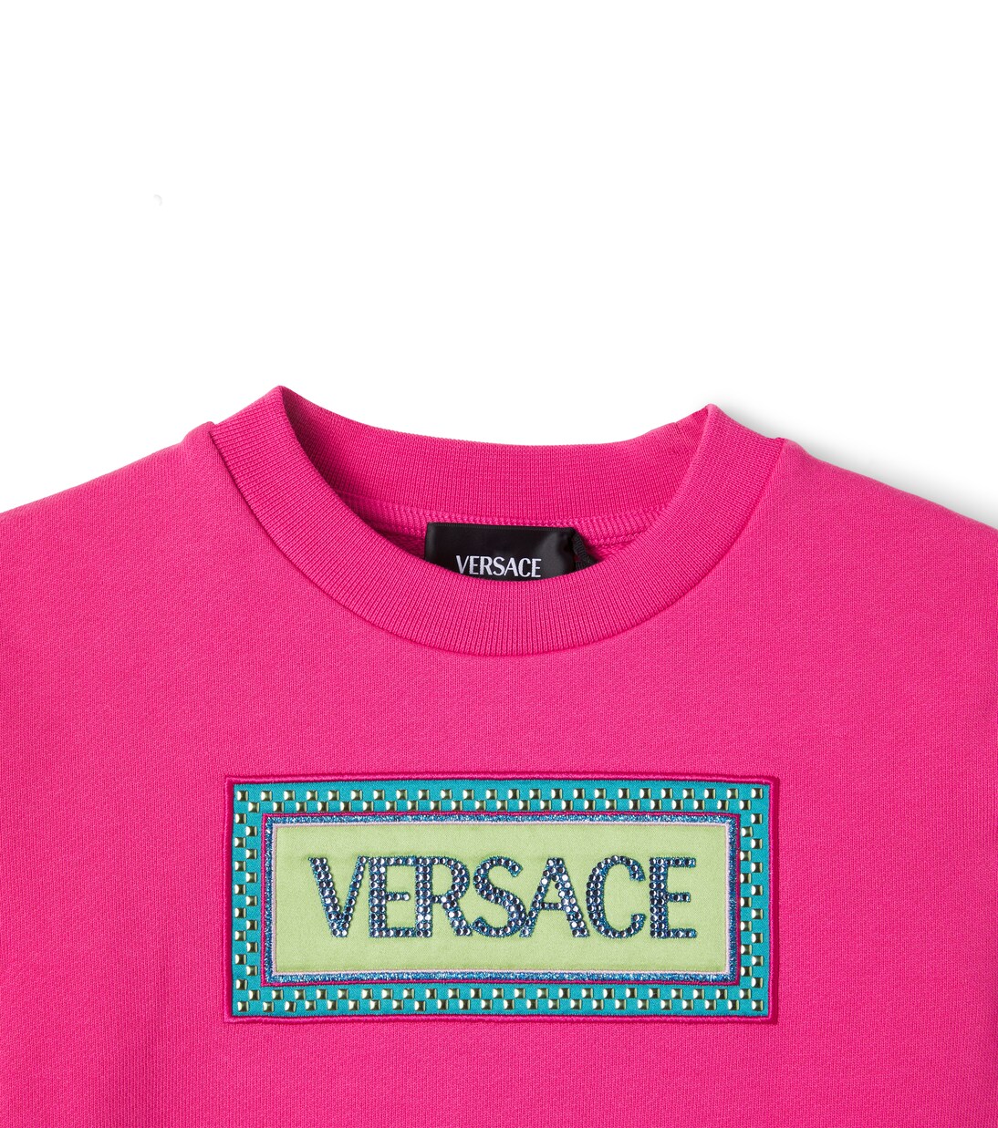 Sweat-shirt en coton à logo | Versace Kids
