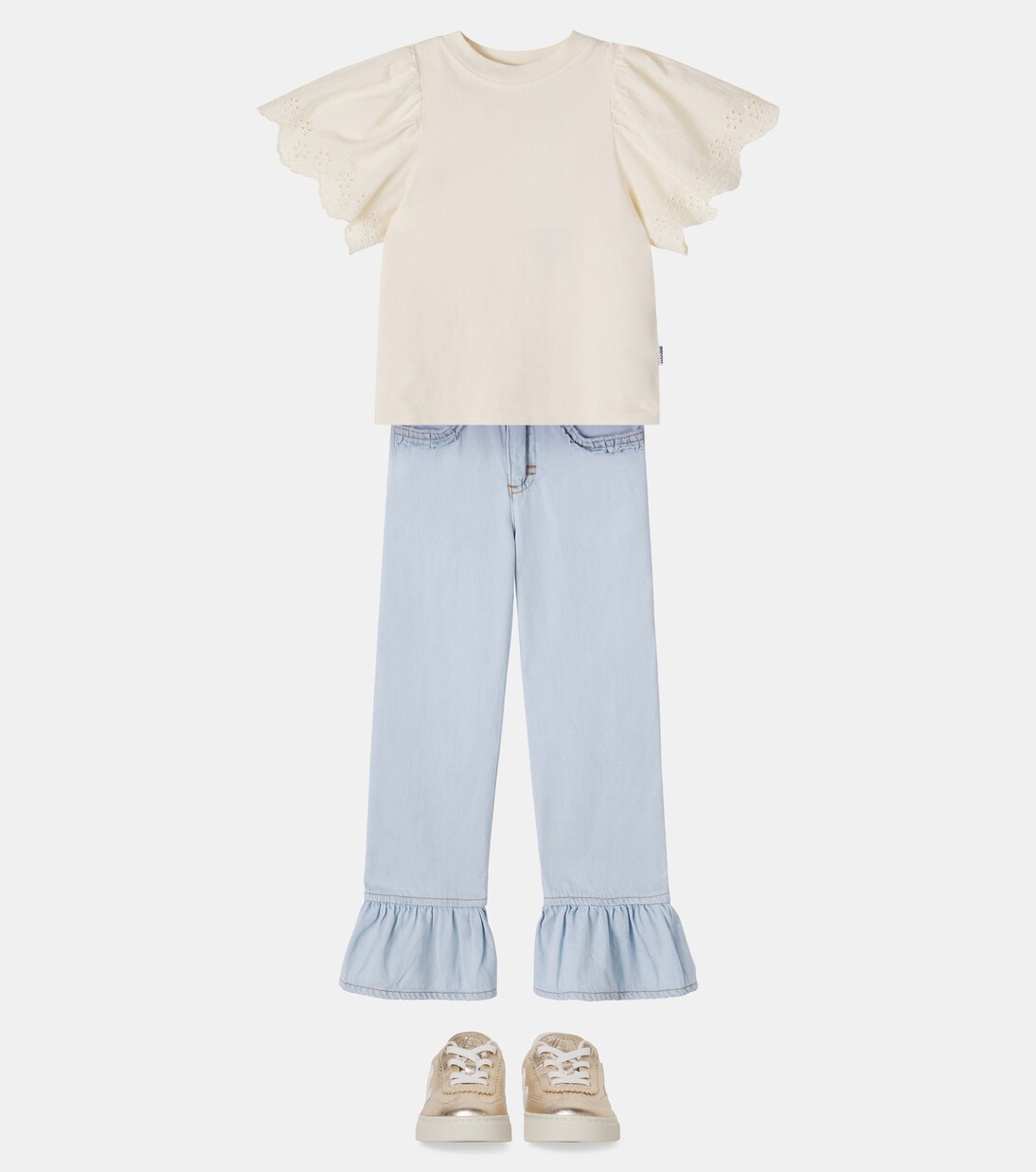 Ritza embroidered cotton top | Molo