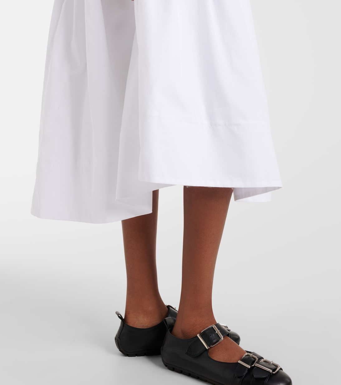 Midirock aus Baumwollpopeline | Simone Rocha