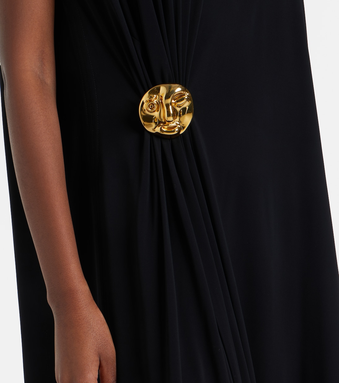 Asymmetric crêpe jersey cocktail dress | Bottega Veneta