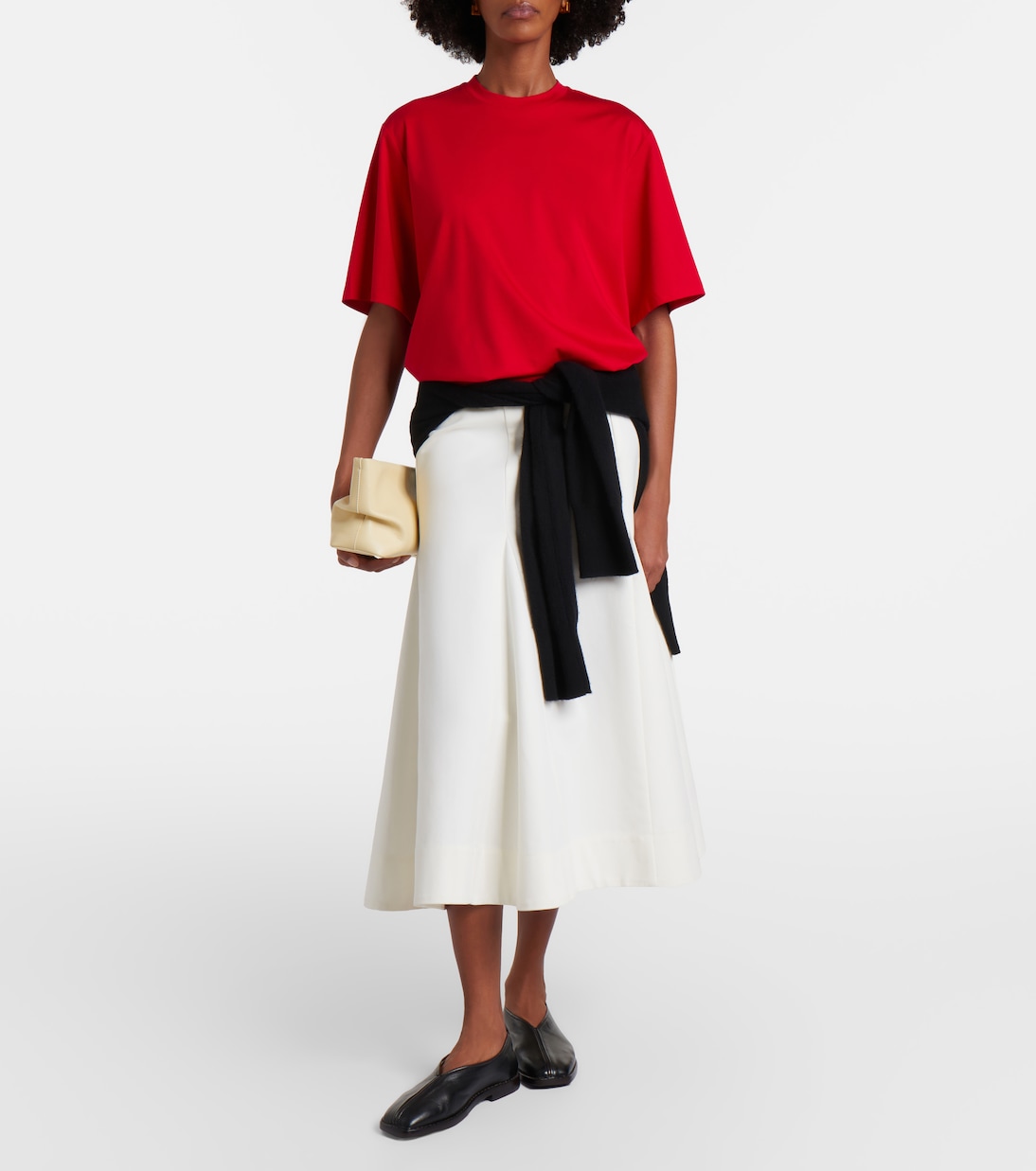 Cotton and silk-blend T-shirt | Róhe