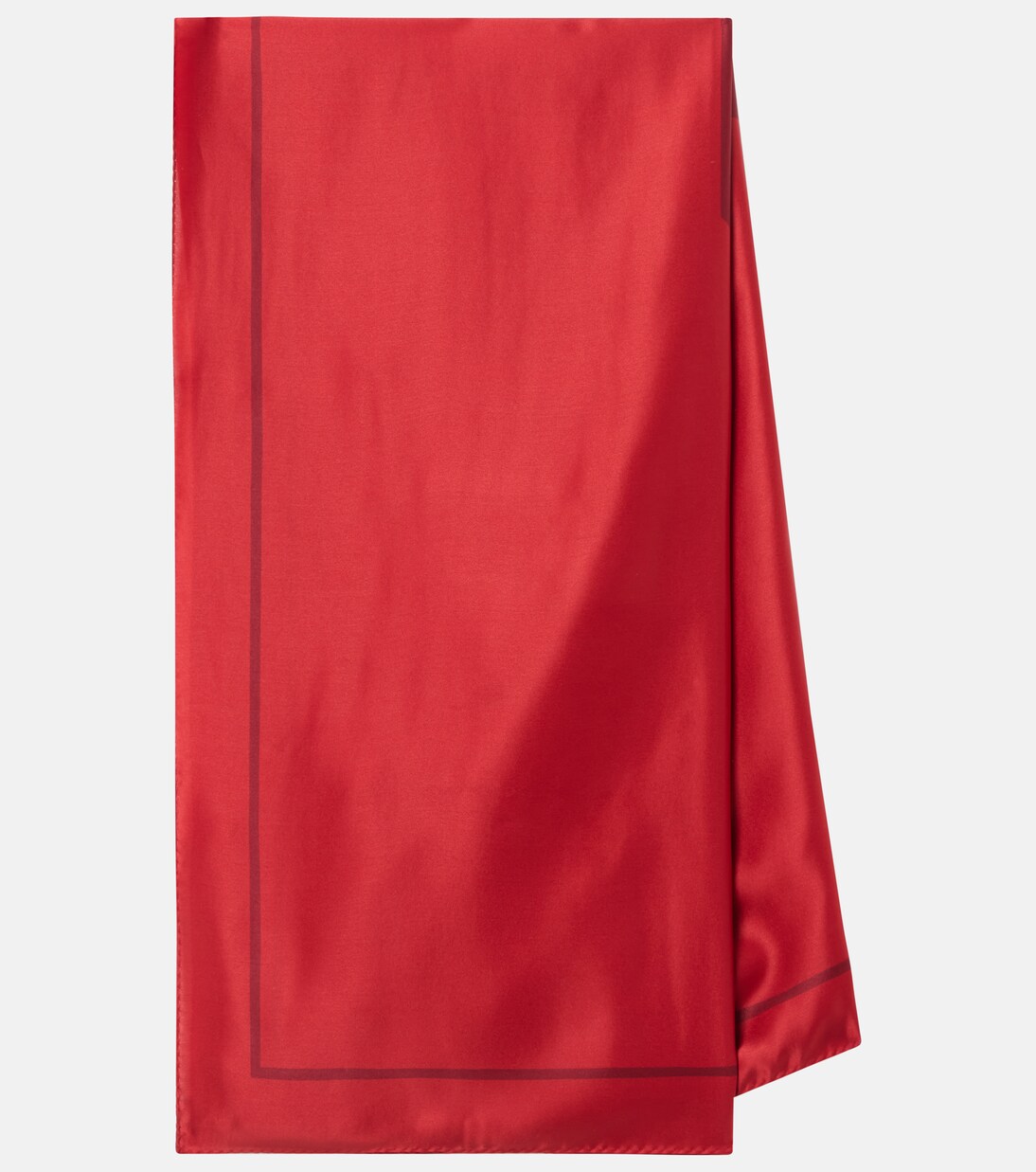 Cassandre printed silk charmeuse scarf | Saint Laurent