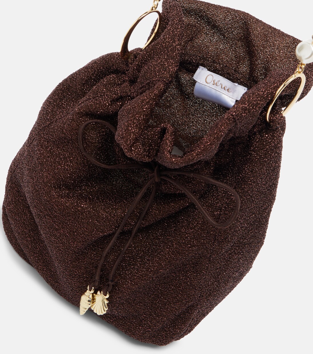Bucket-Bag Lumière Small mit Kristallen | Oséree