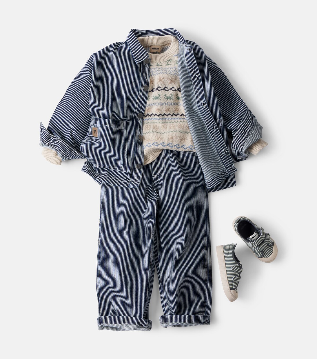 Giacca Cole in canvas di cotone a righe | Wheat