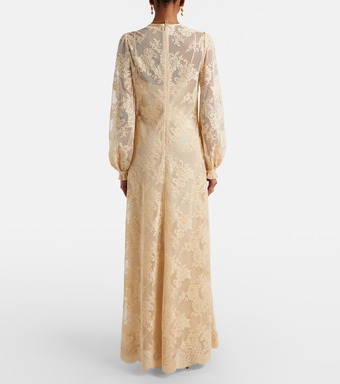 Robe longue Como en dentelle | Zimmermann