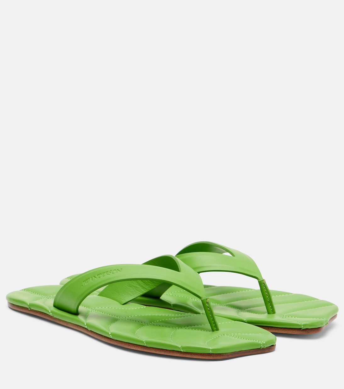 Sandali infradito Leaf in pelle | JW Anderson