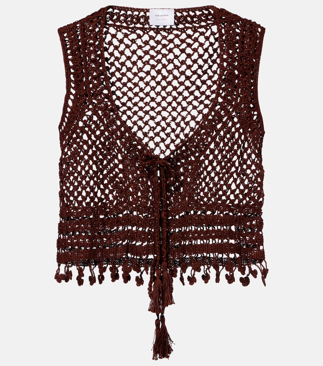 Marrakesh crochet cotton crop top | Anna Kosturova