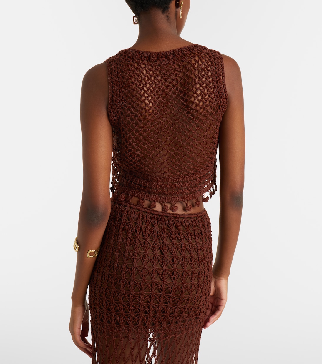 Marrakesh crochet cotton crop top | Anna Kosturova