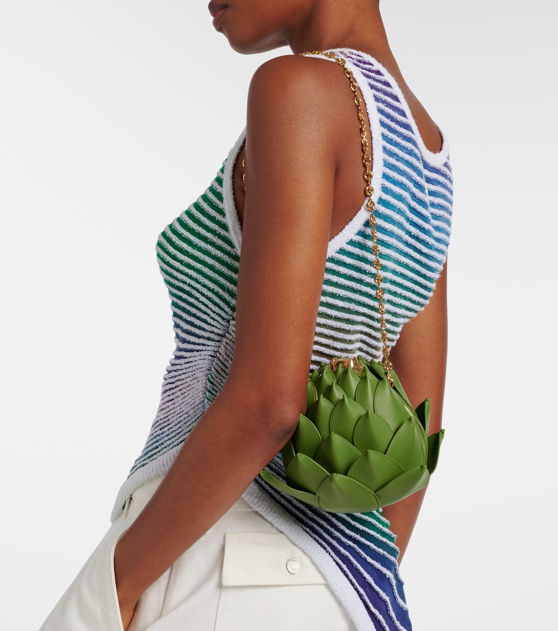 Clutch Paula's Ibiza Artichoke Small de piel | Loewe