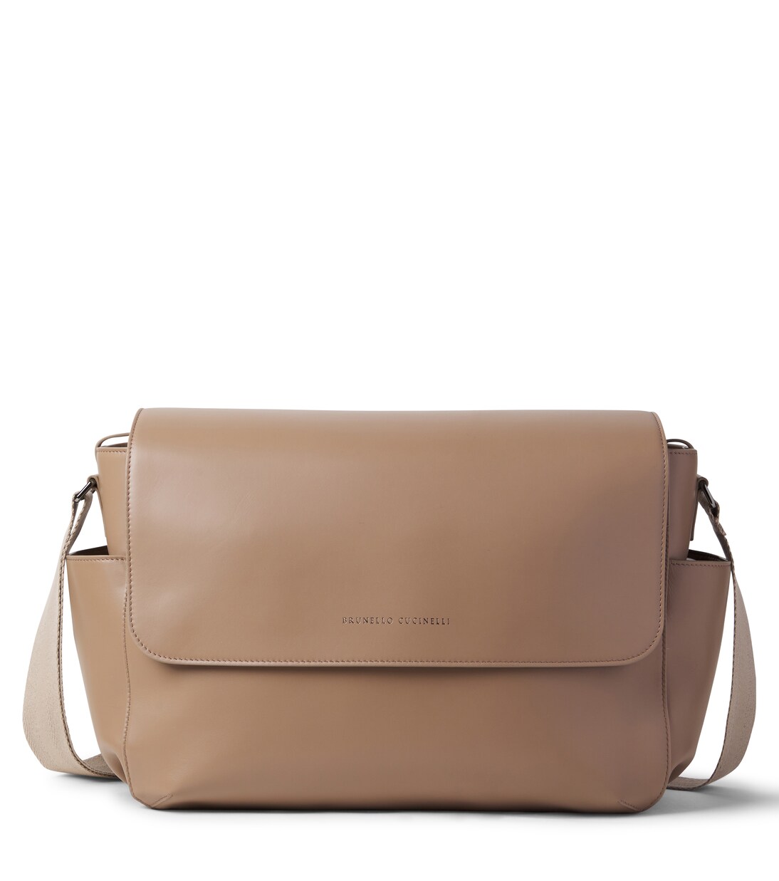 Baby leather changing bag | Brunello Cucinelli Kids