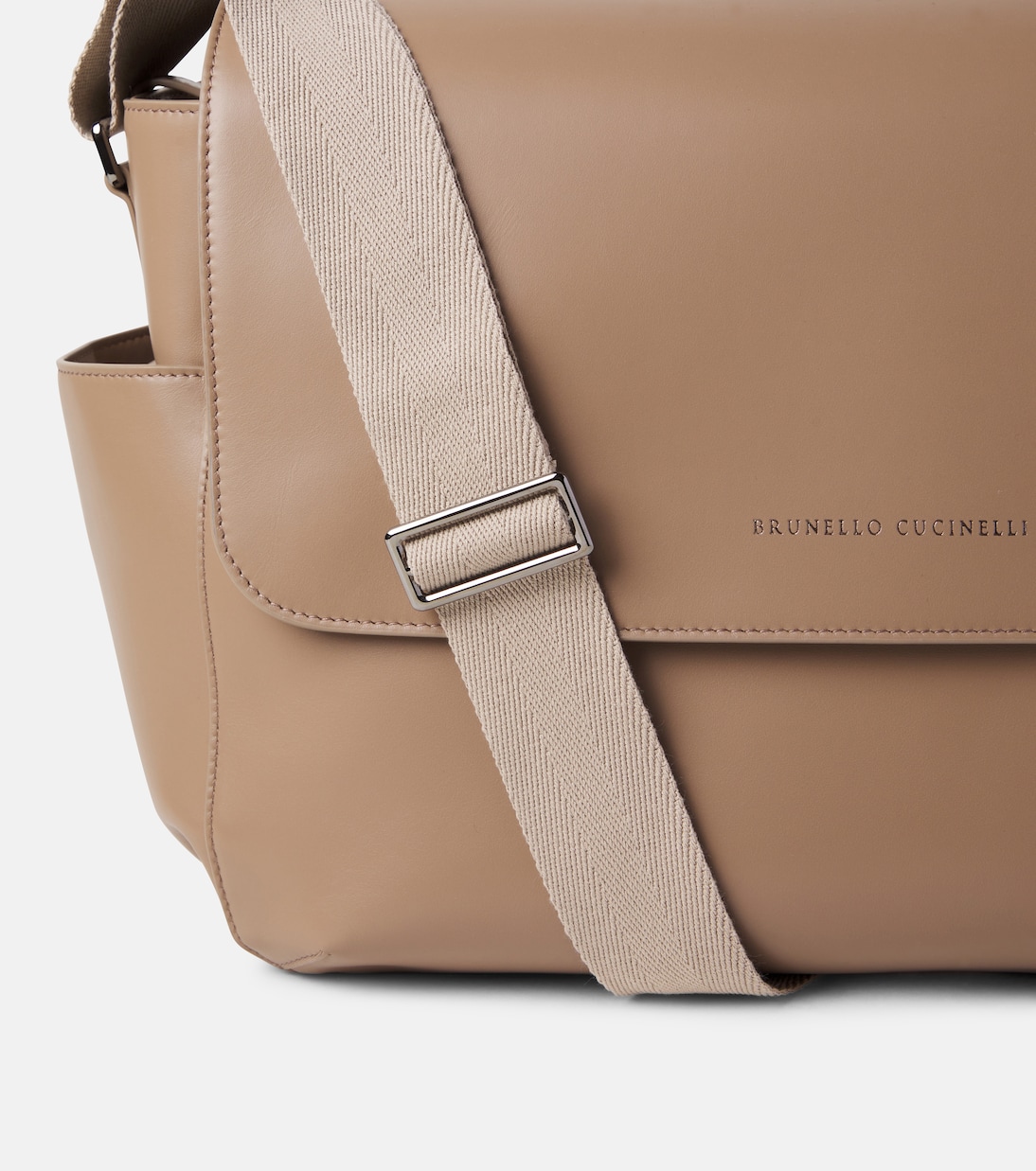 Baby leather changing bag | Brunello Cucinelli Kids