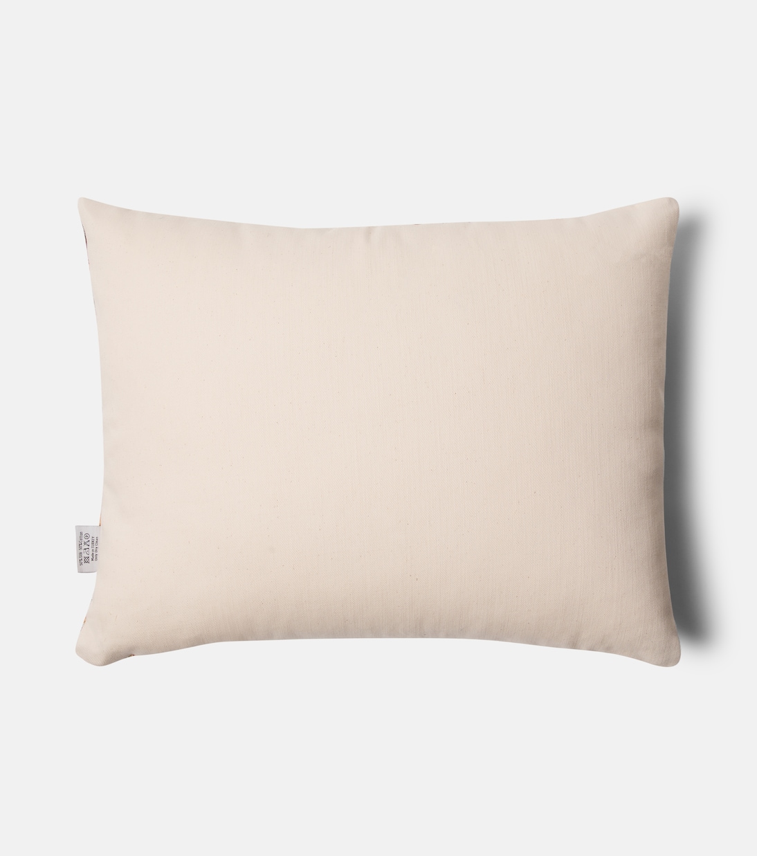 Striped silk and cotton velvet cushion | Les-Ottomans