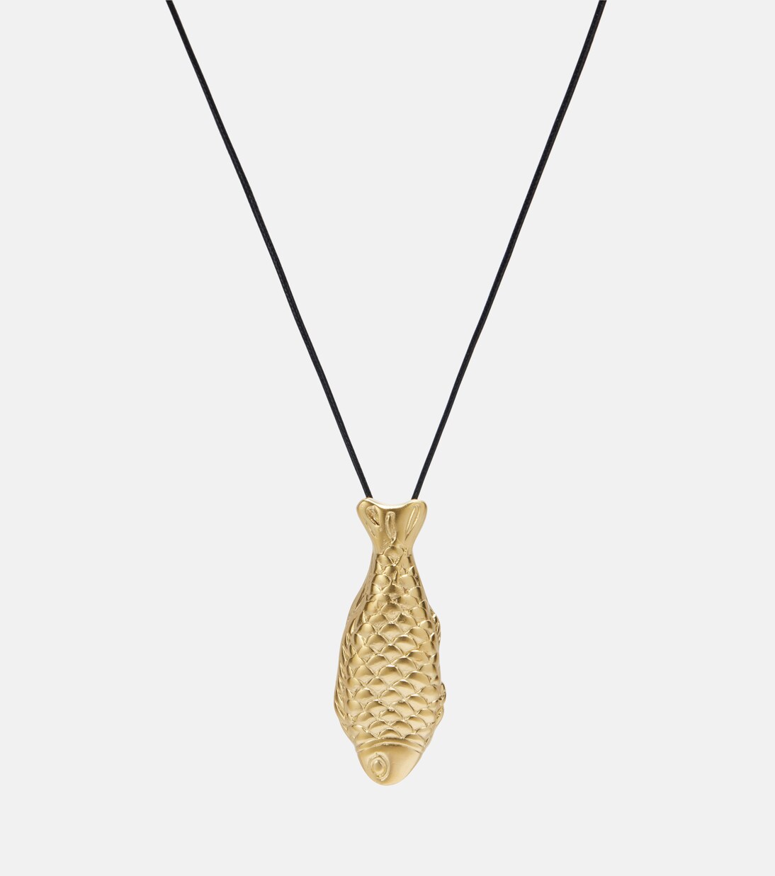 Catch Fish 24kt gold-plated pendant necklace | Ysso