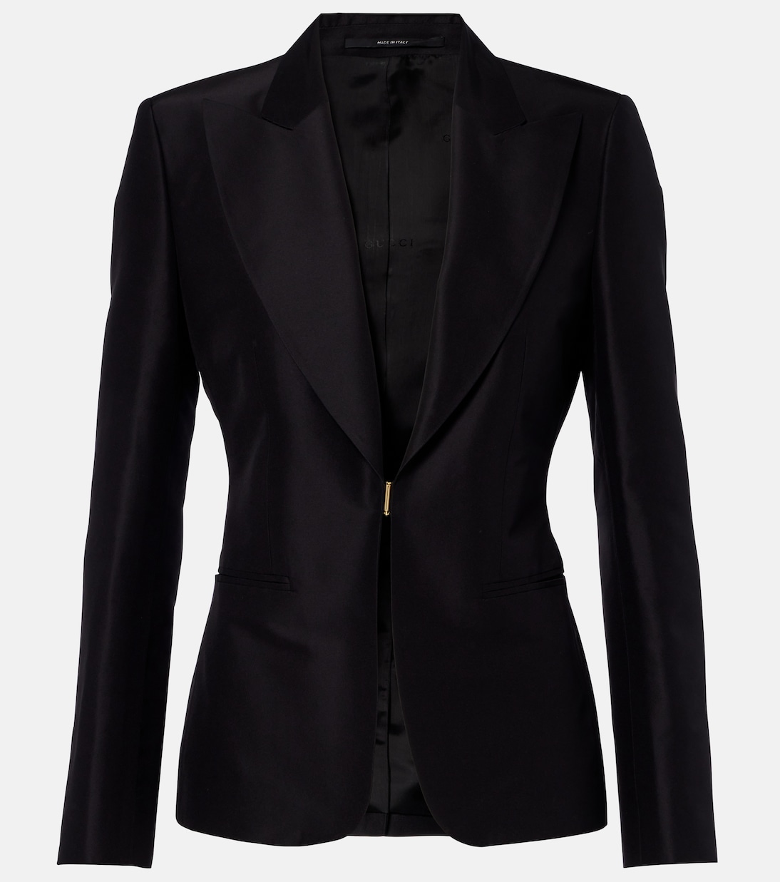 Blazer de faya de seda | Gucci