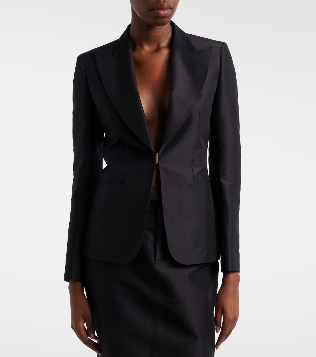 Blazer de faya de seda | Gucci