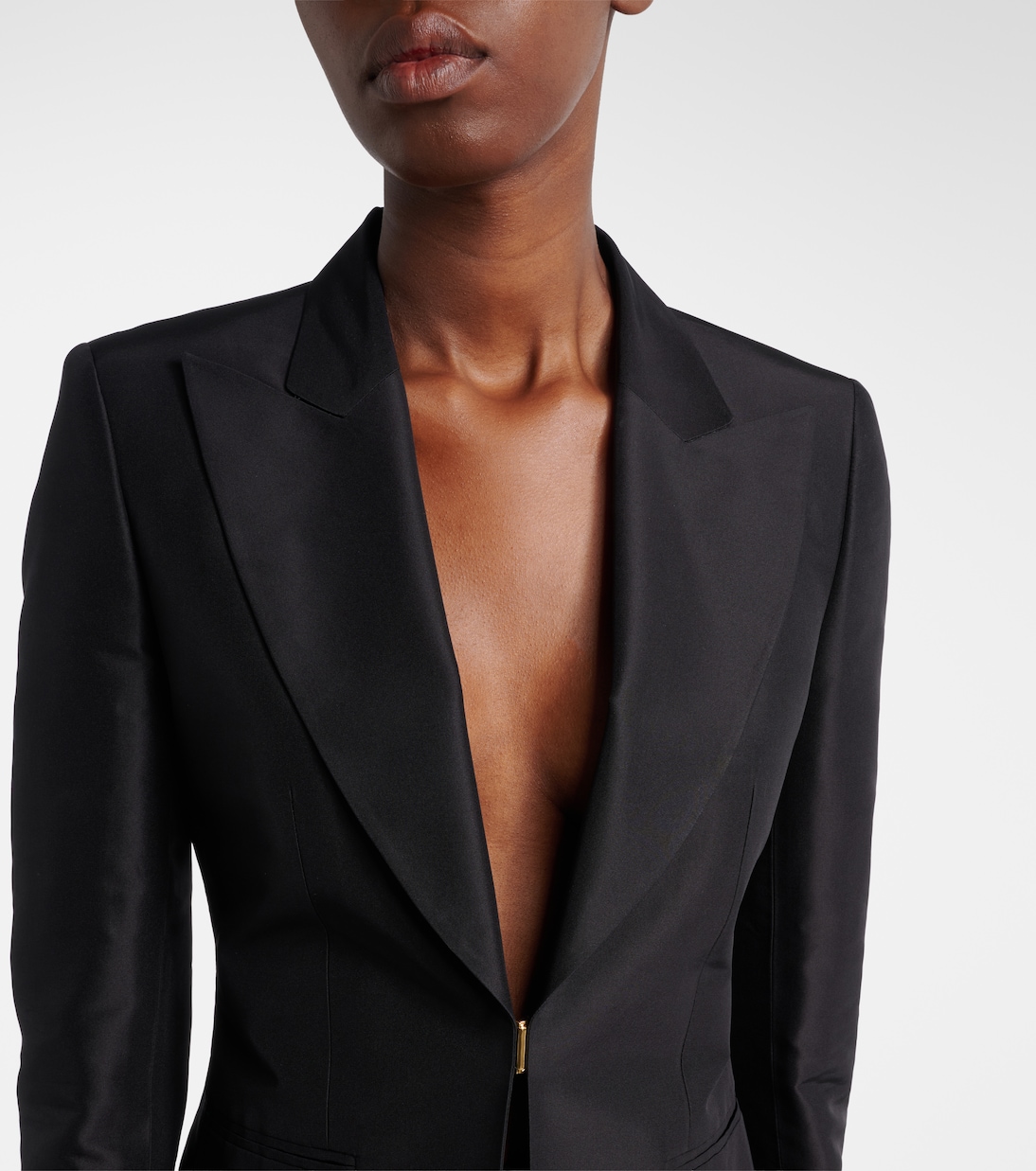 Blazer de faya de seda | Gucci