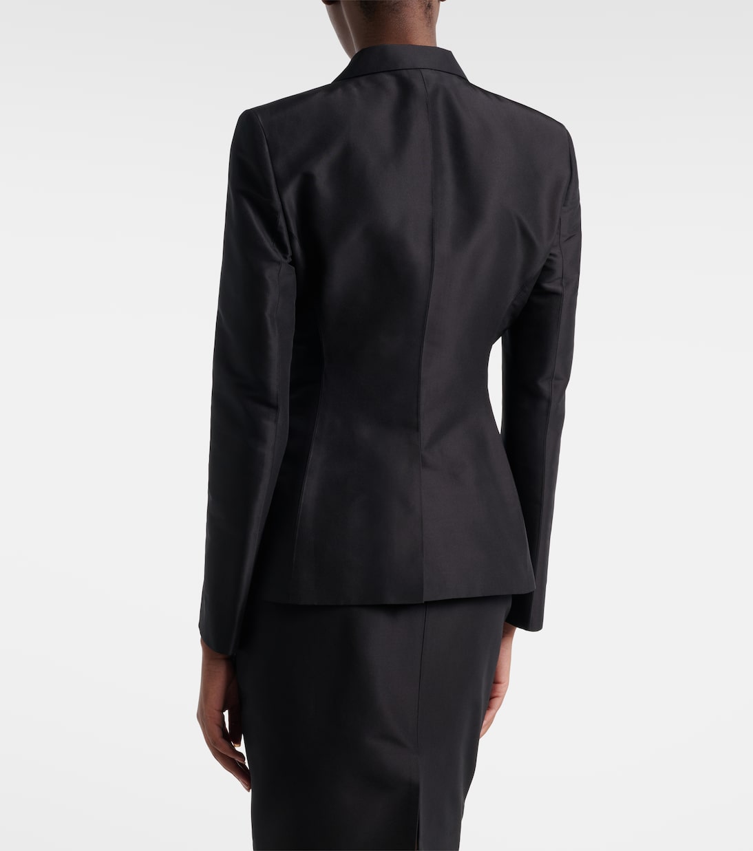 Blazer de faya de seda | Gucci