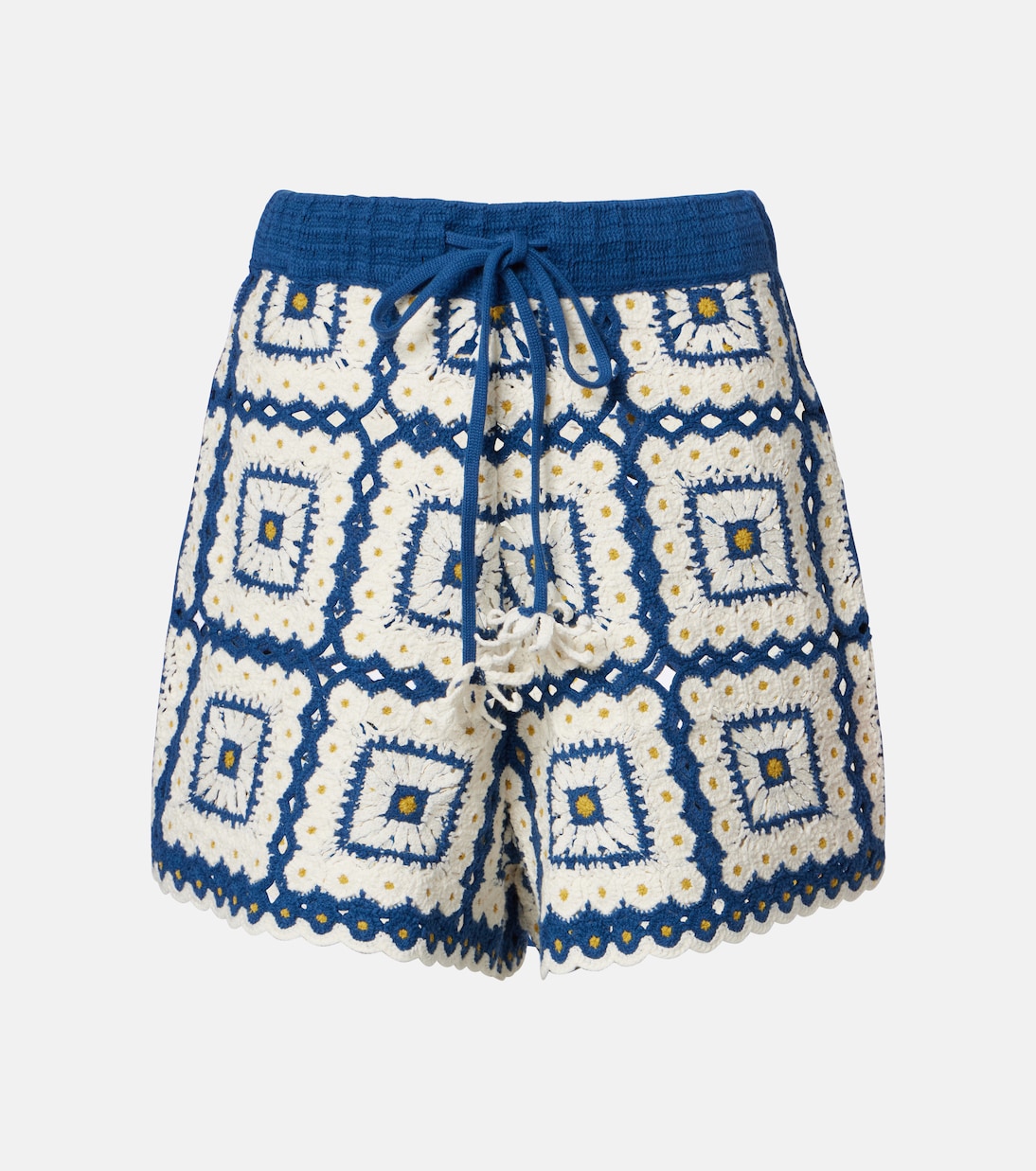 Dolly crochet cotton shorts | Alémais
