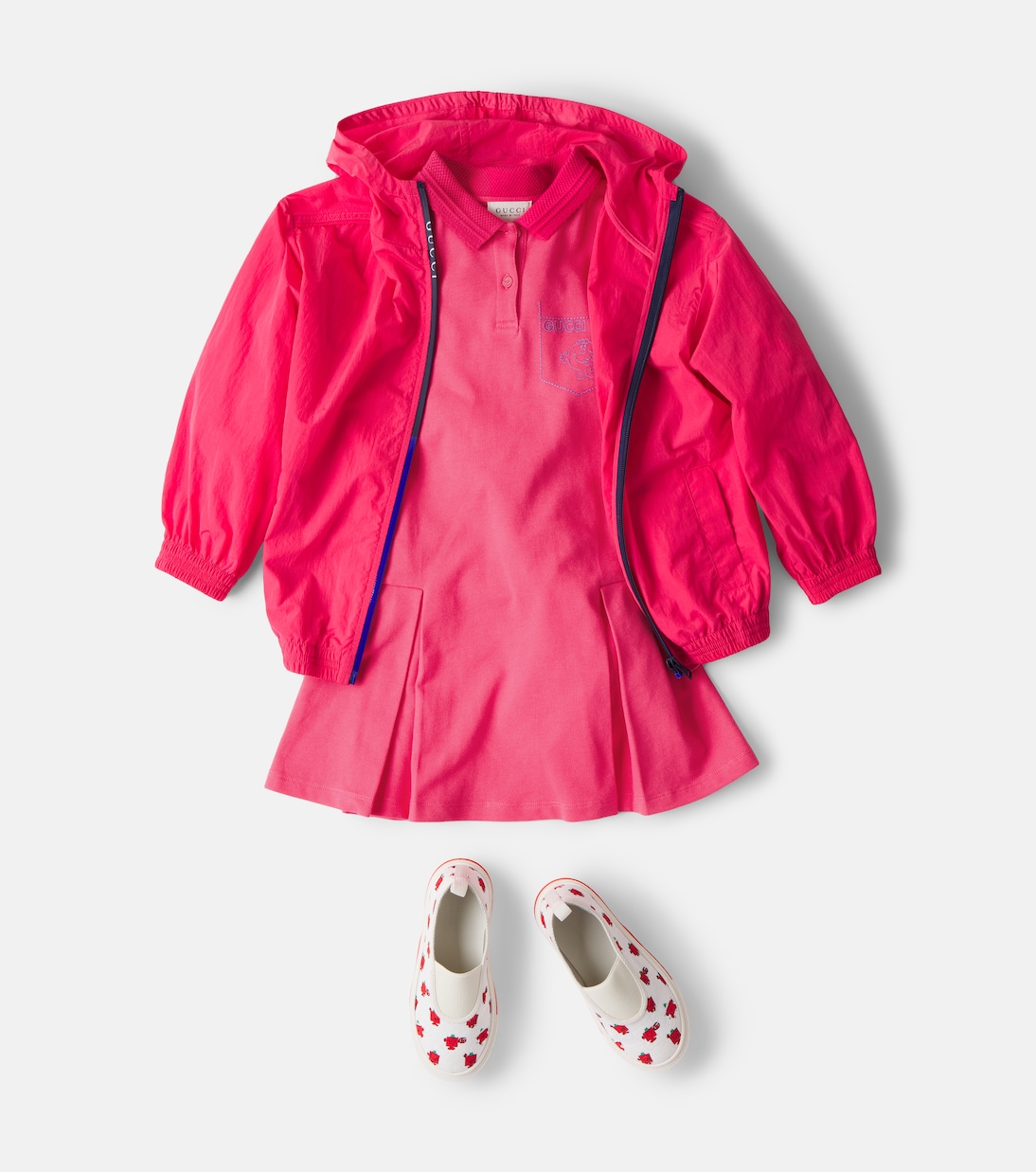 x Mr. Men Little Miss cotton-blend polo dress | Gucci Kids