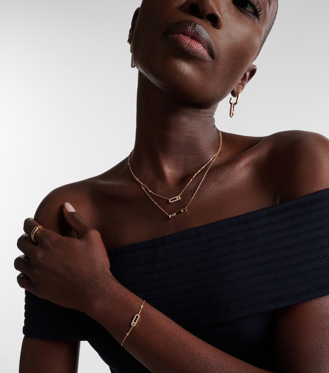 Pulsera Move Uno de oro de 18 ct con diamantes | Messika