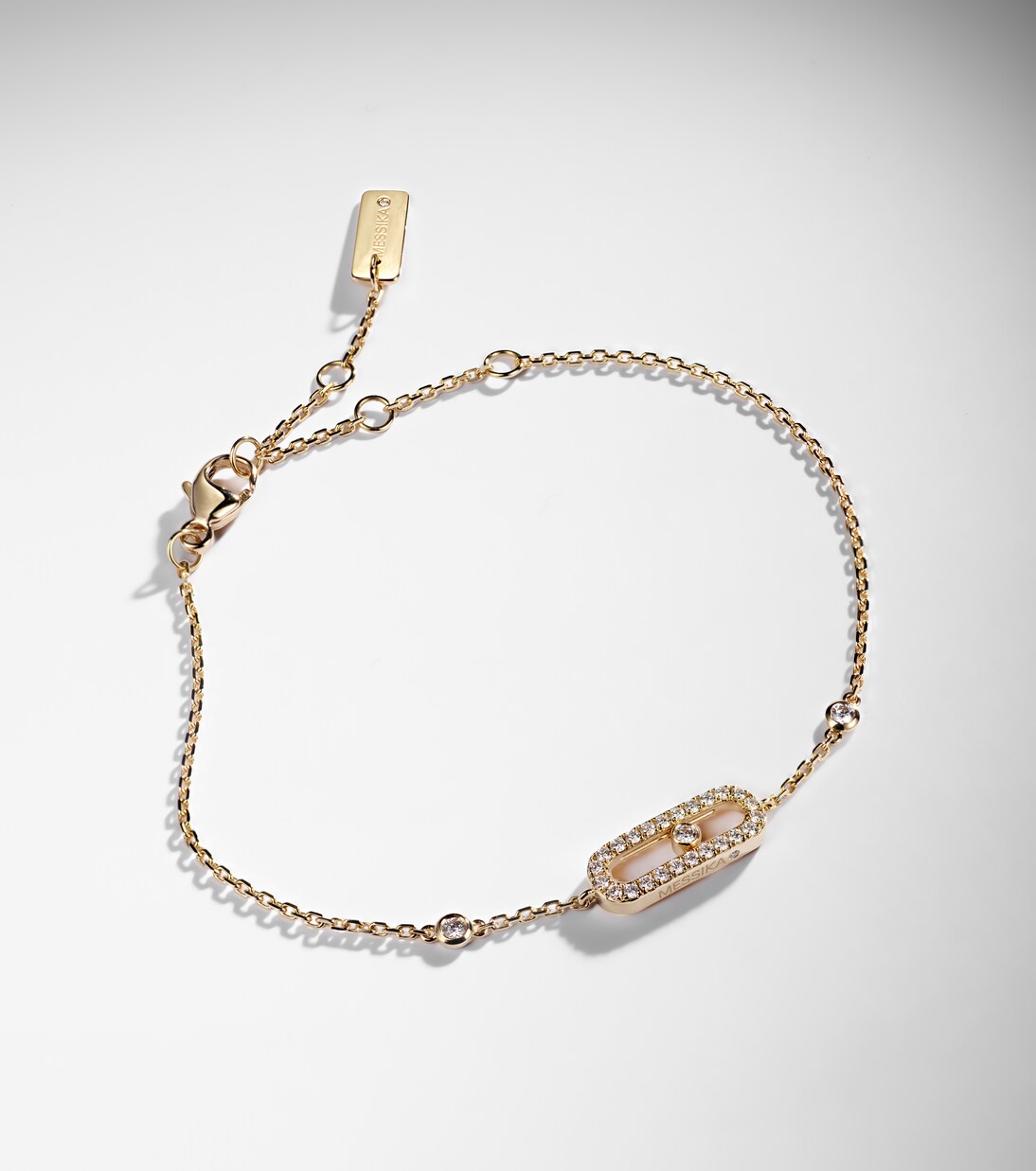 Pulsera Move Uno de oro de 18 ct con diamantes | Messika