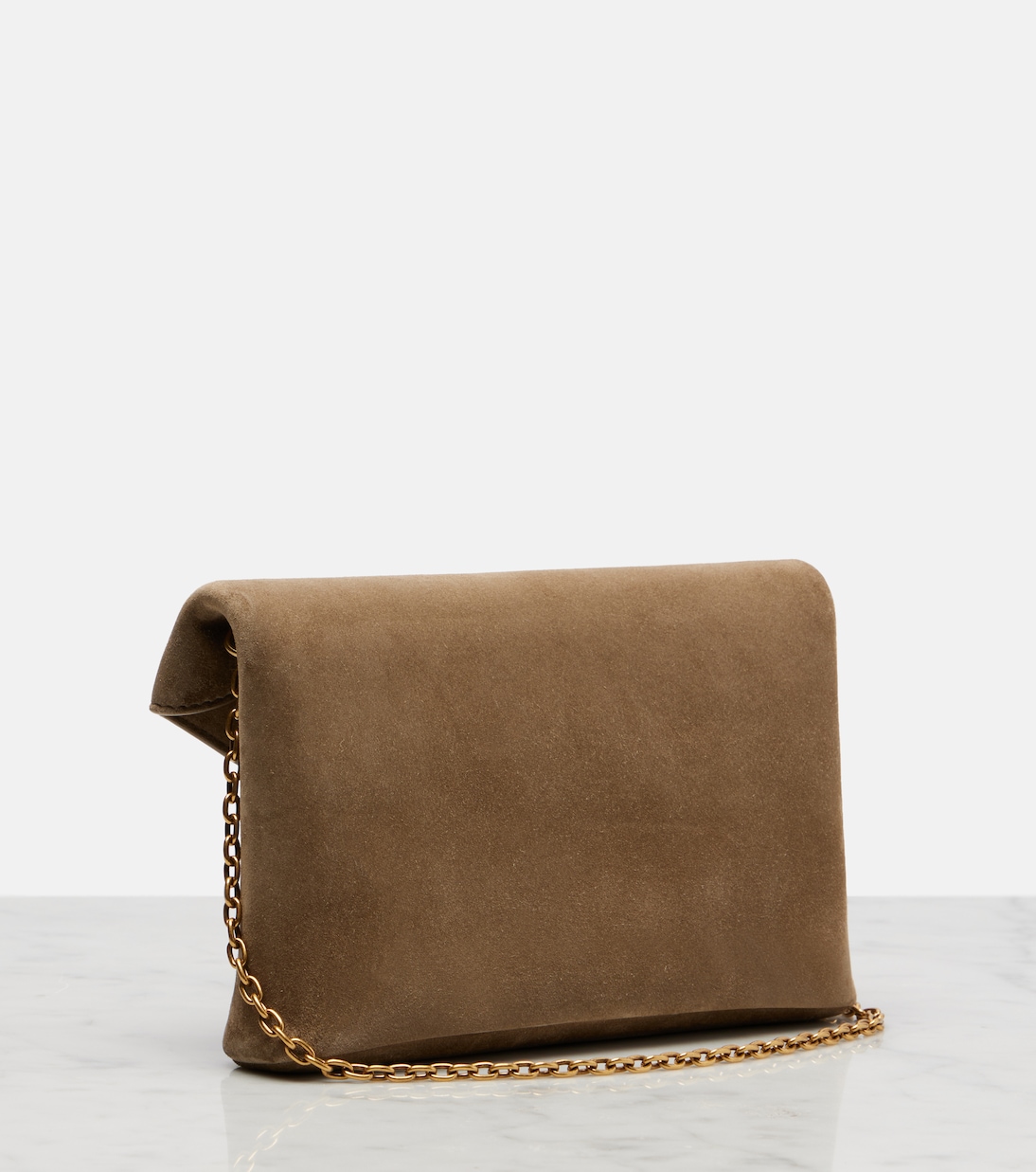 Cassandre Small suede clutch | Saint Laurent