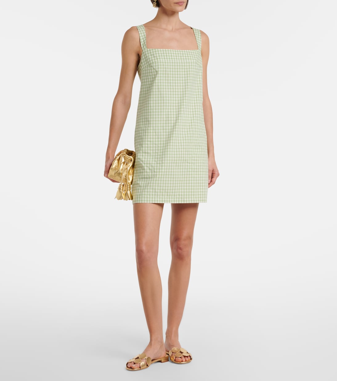 Sloan gingham cotton-blend minidress | Simkhai