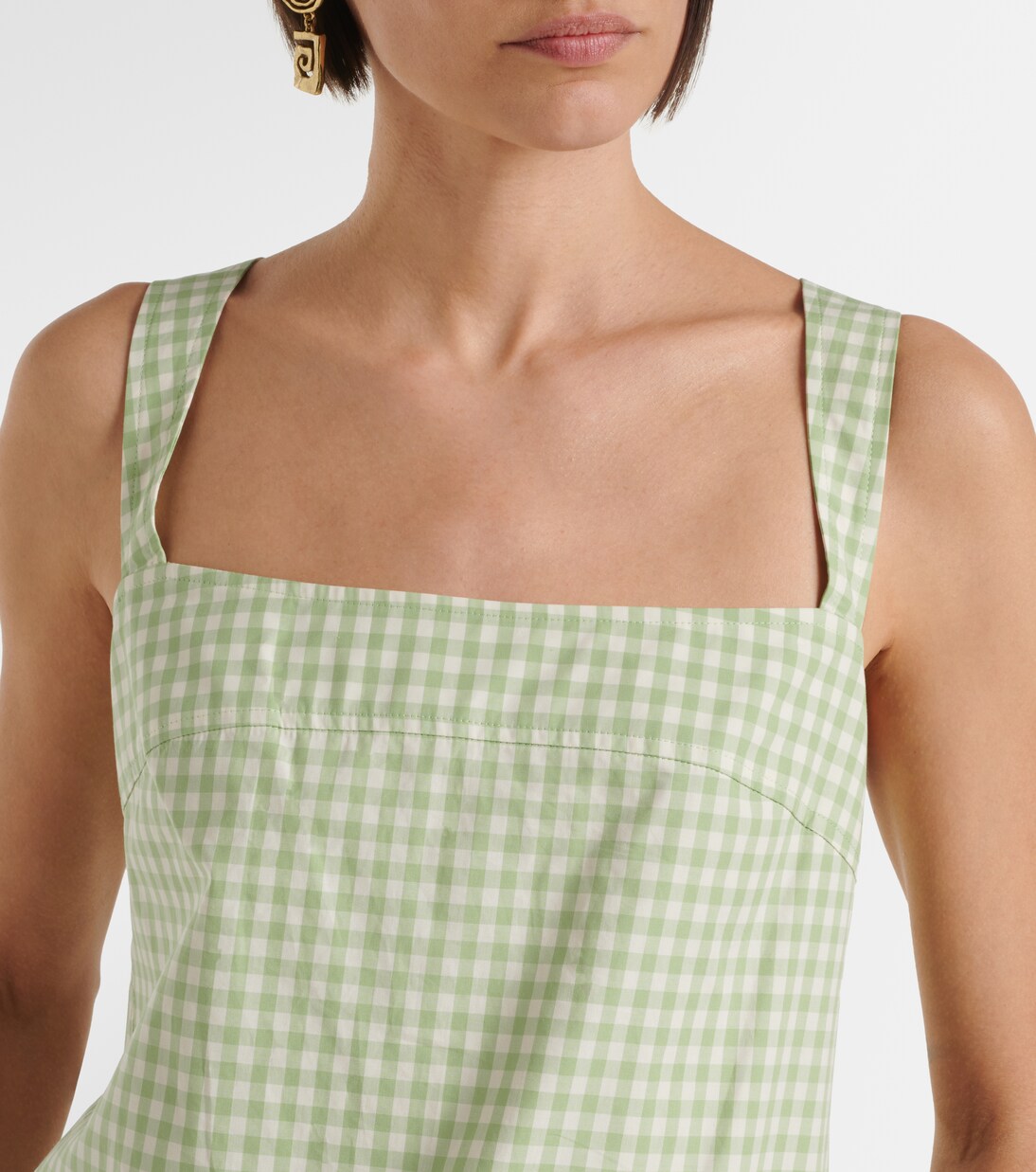 Sloan gingham cotton-blend minidress | Simkhai